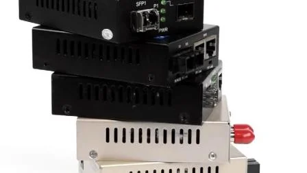 1310/1550 Nm Sm 10m/100m/1000m 10g 20km Port SFP RJ45 Ethernet convertisseur de média industriel à fibre optique