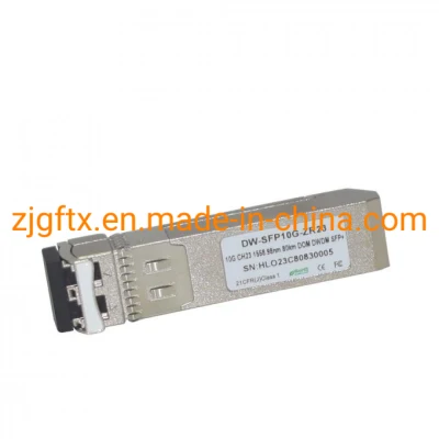 Fibre optique C20~C61 80km Ddm 10g DWDM SFP+ Émetteur-récepteur à fibre optique